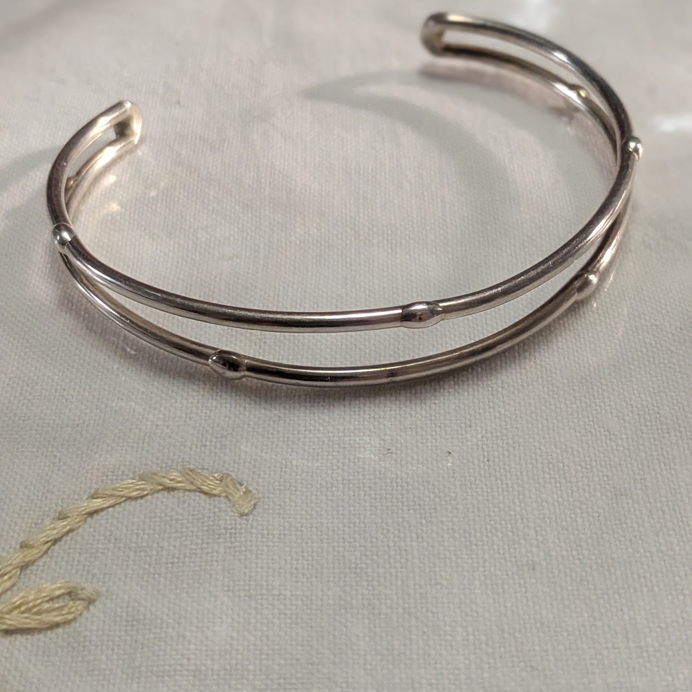Elegant Silver Cuff Bracelet